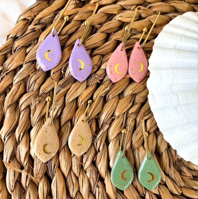 Pendientes Lágrima Bohem Dorado
