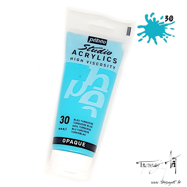 PEBEO - ACRYLIQUE 100ML - BLEU TURQUOISE - PB016030