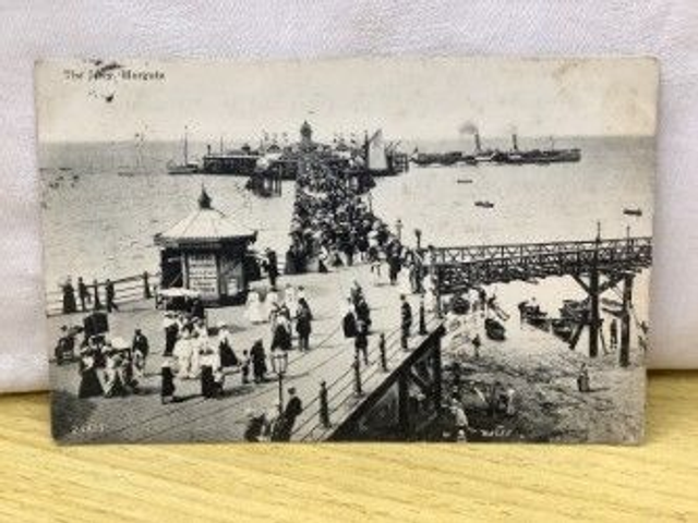 Margate, The Jetty, Kent, posted 1904 Valentine's Series Postcard. Our Ref No. R122 £2.25