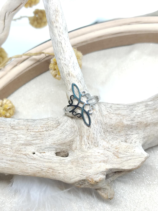 Bague ajustable NAÏA acier inoxydable 