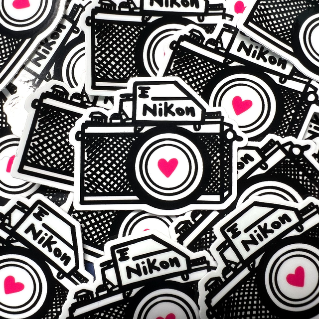 Nikon F Camera Vinyl Sticker