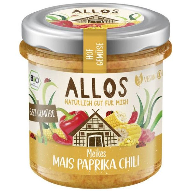 Allos Brotaufstrich Meikes Mais Paprika Chili 135g 