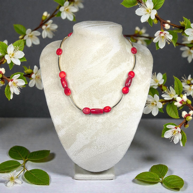 Bamboo coral necklace