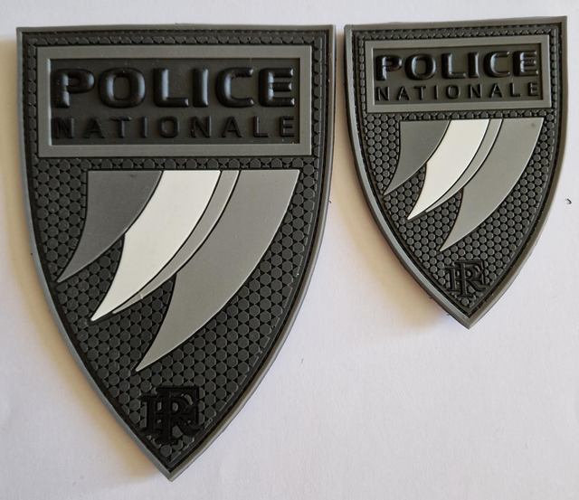 Patch pvc Police Nationale bv gris