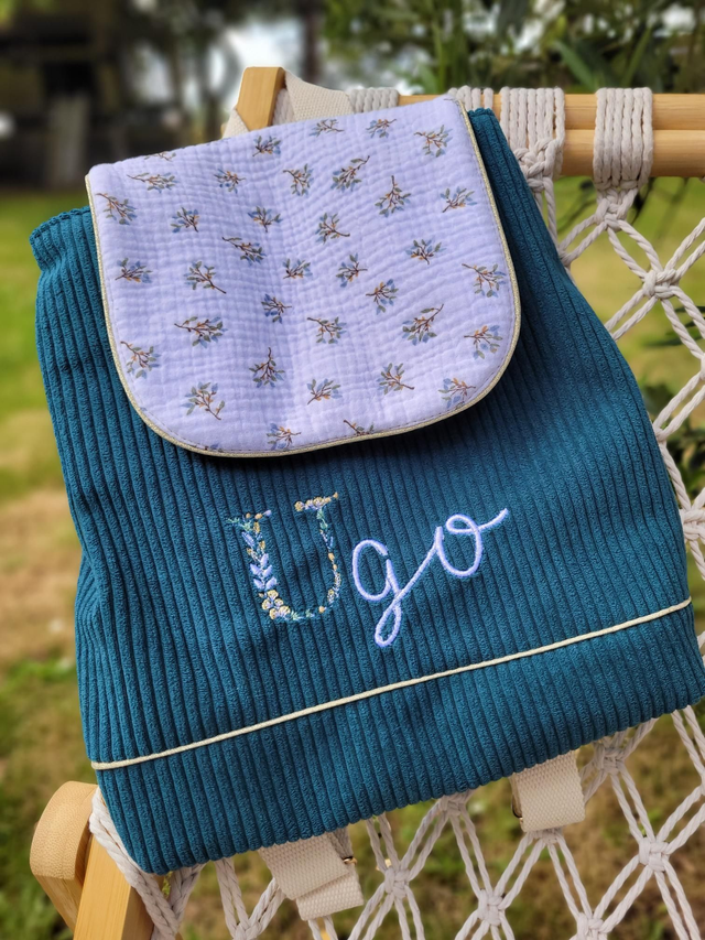 Sac à dos feuilles d'olivier 