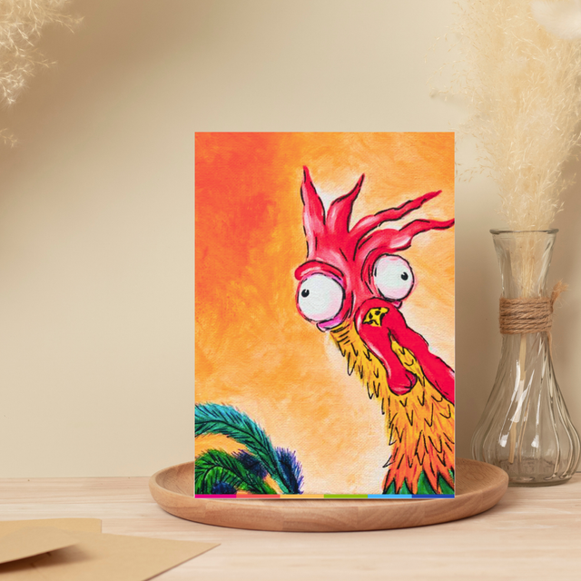 Haan | Ansichtkaart A6