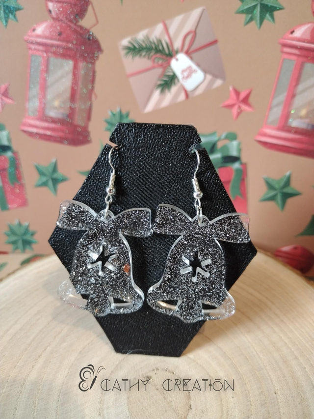 Boucles d'oreilles noël 