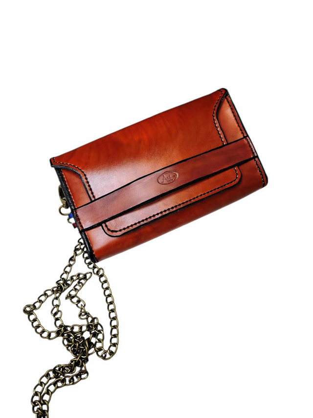 Pochette bandoulière - Fauve et liège