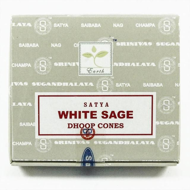 Satya White Sage Incense Dhoop Cone