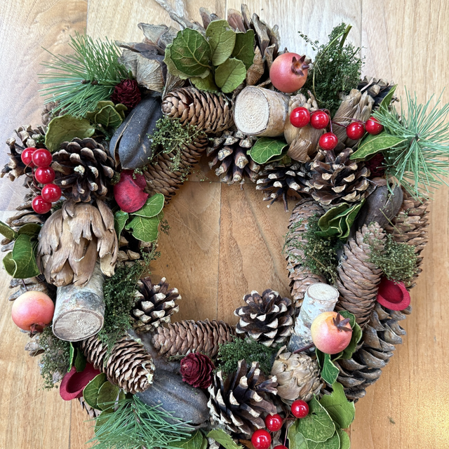 Wreath Cherry Red 10”