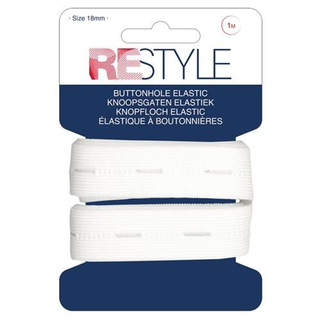 Restyle: Gaten elastiek 18mm 
