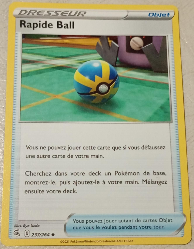 Carte pokémon Rapide ball