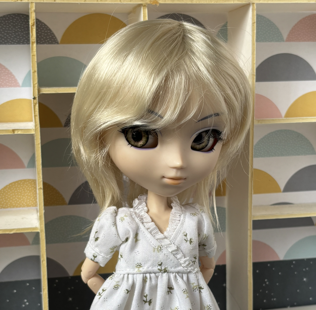 Wig perruque courte blonde 