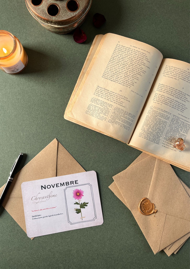 Carte 11. Novembre, le Chrysanthème