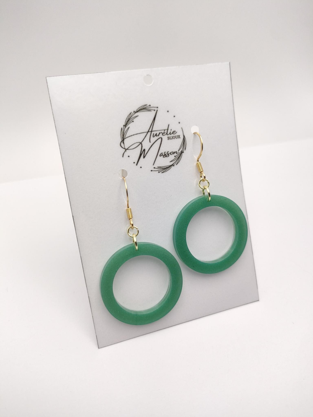 Boucles d'oreilles résine