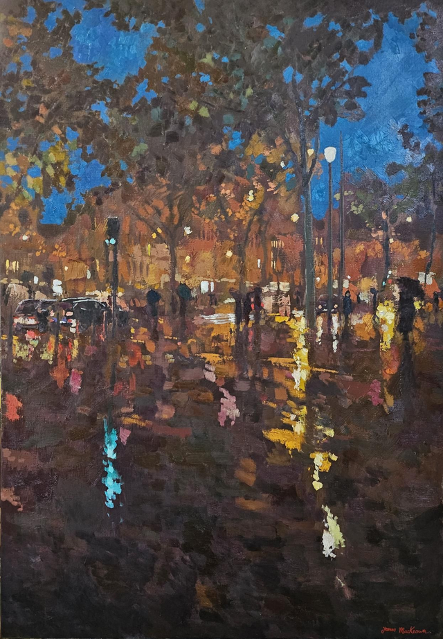 Le week-end à Paris. 116x81cm, huile sur toile. 