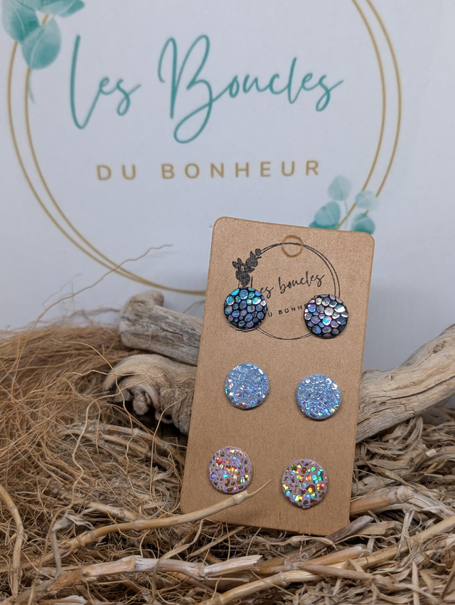 Lot de 3 paires de puces pu044