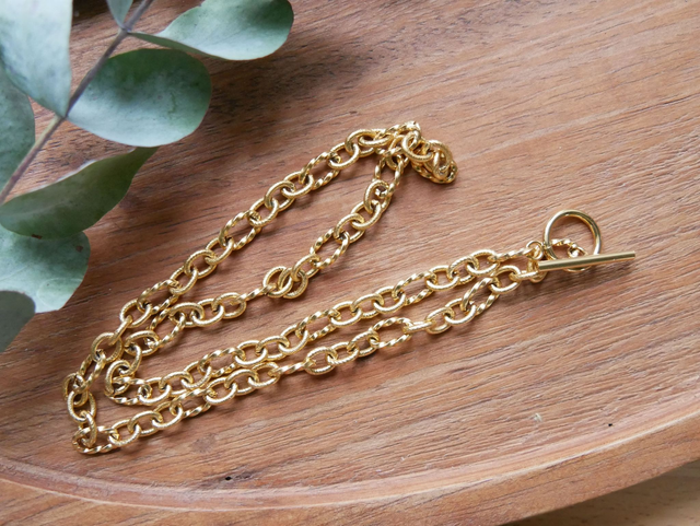 Chaine dorée mailles épaisses