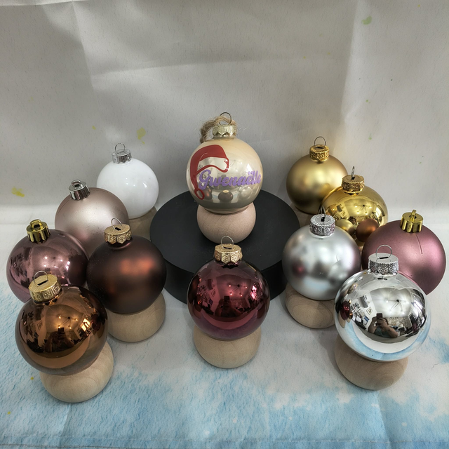 Noël boule ronde personnalisée