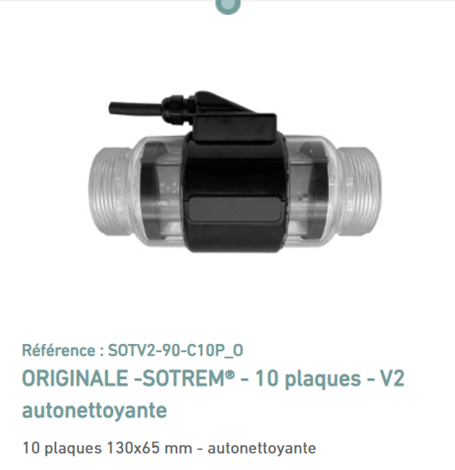 CELLULES  SOTREM V2 60  -  EN EQUIVALENCE BIO-POOL - 10 PLAQUES  