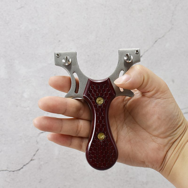 10H ... Lance Pierre Compétition Inox G10 Marron - (2 bandes)