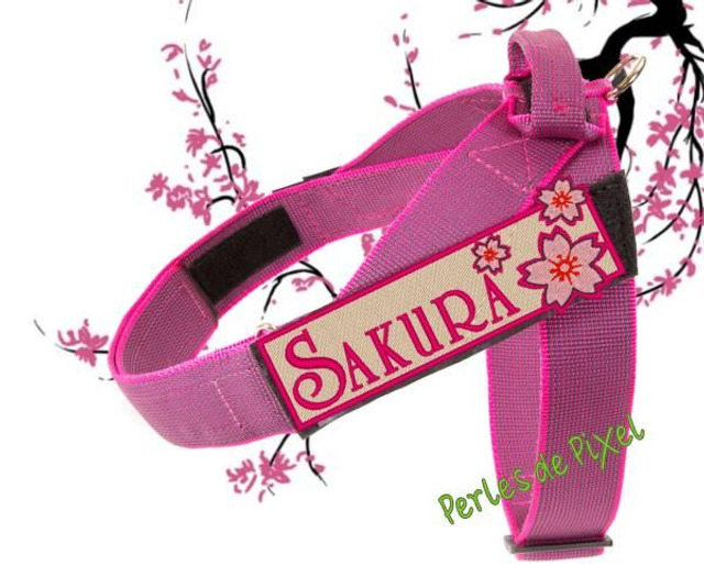 Sakura fleur de cerisier étiquette nominative