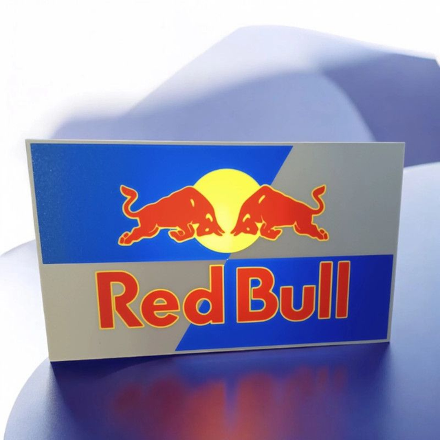 Lampe 3D Red Bull LED - L’énergie et la performance illuminent ton espace ! 