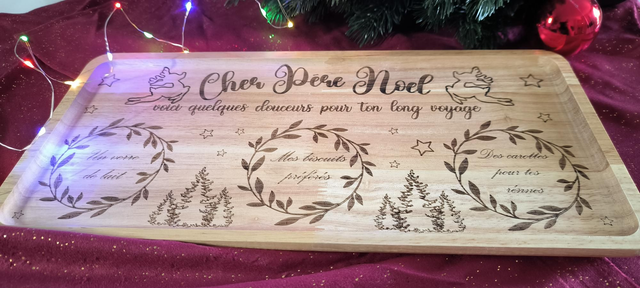 PLATEAU OFFRANDES PERE NOEL
