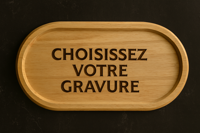 Grand Plateau Ovale personnalisable