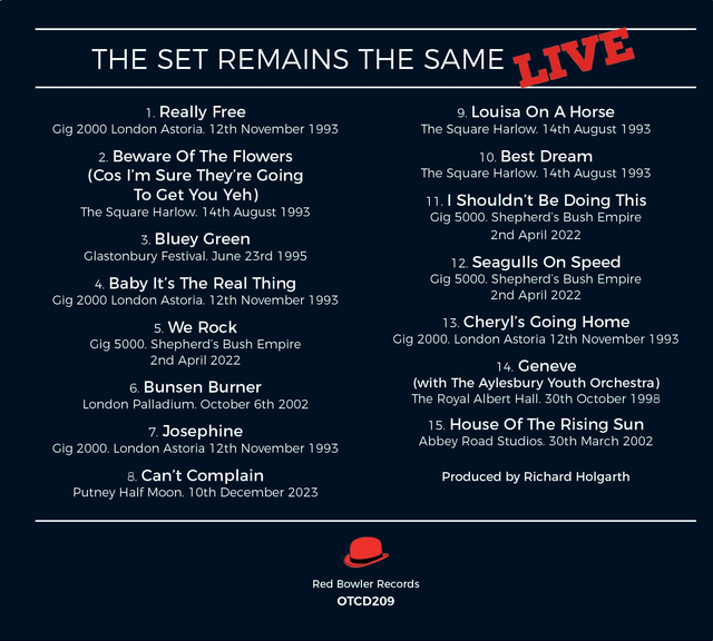The Set Remains The Same LIVE - CD