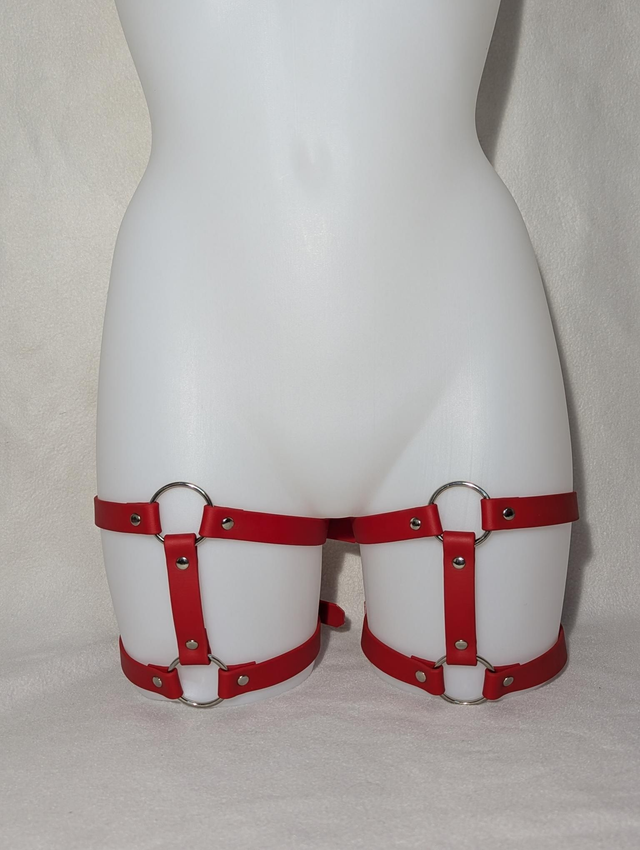 Jarretière "Helios" rouge. 🌱