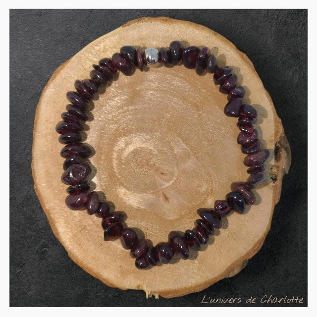 Bracelet "Grenat" baroque BR-401