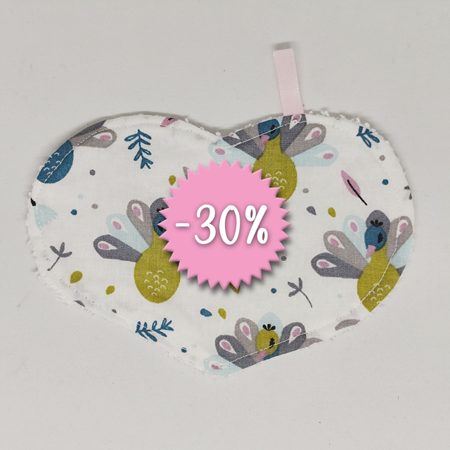 MAKA « P'tit Cœur » – Lot de 5 lingettes lavables pour une routine beauté responsable