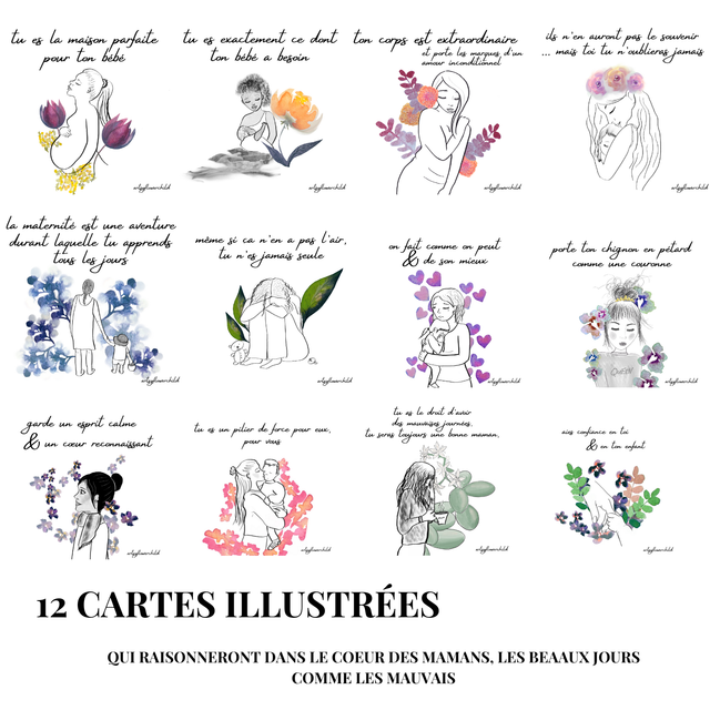 Set de cartes positives « Mes jolies affirmations de Maman »