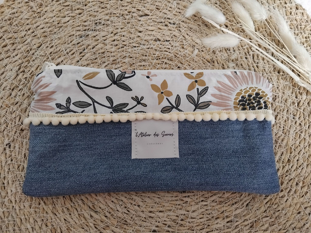 Trousse Upcyclée FLEUR