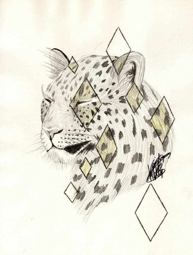 léopard psychédélique