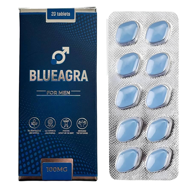 BlueAgra Ginseng Tablets for Men | 100mg | Made in UK