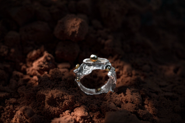 Anneau Champagne - Or 18k