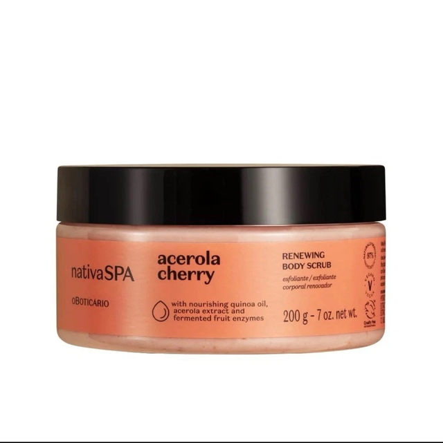 O Boticário Nativa Spa Acerola Cherry Body Scrub,200ml