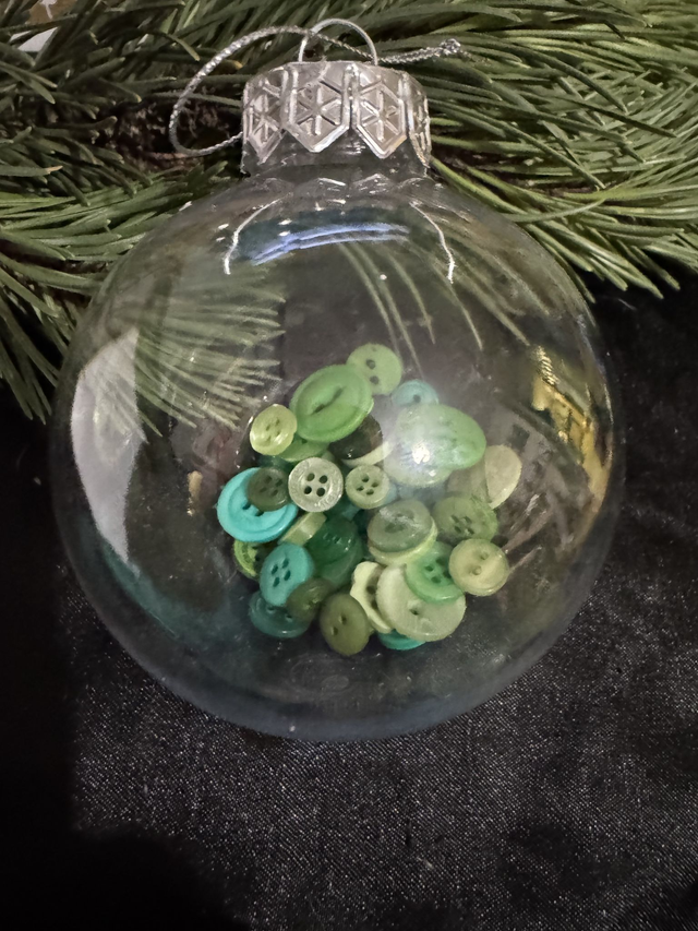 Bauble Filled with Buttons