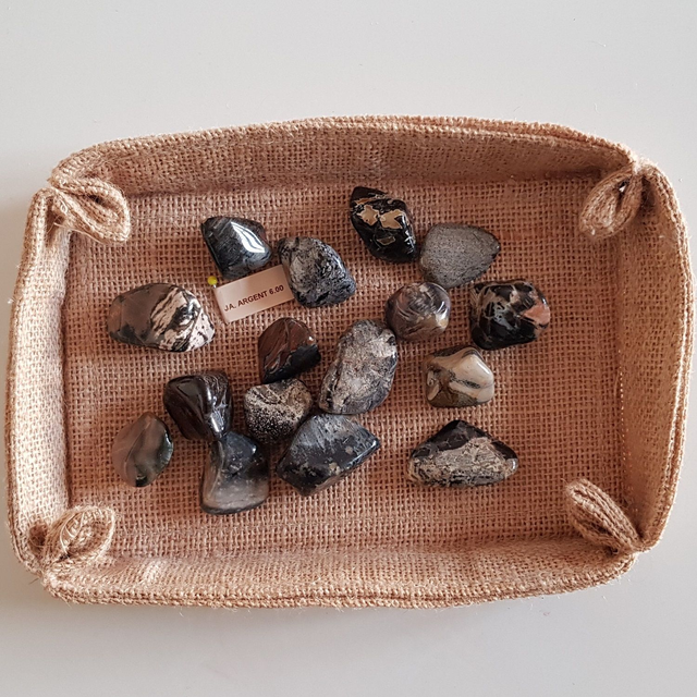 Jaspe Argent / pierre semi-précieuse