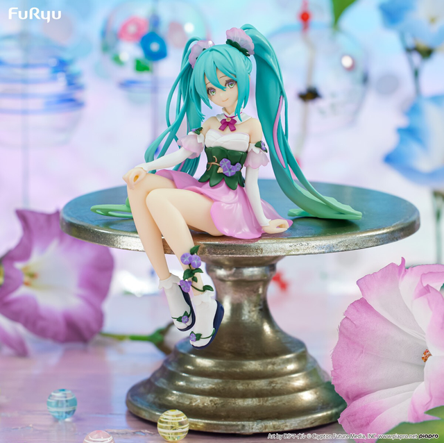 Figurine Noodle Stopper Hatsune Miku Flower Fairy Asagao Pink