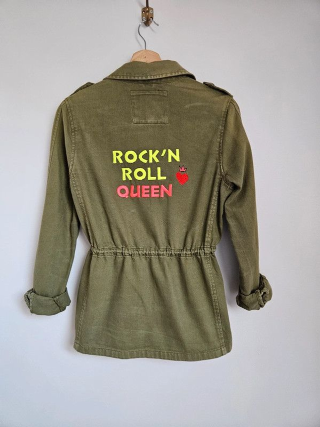 Veste saharienne customisée Rock'n'roll Queen T.40
