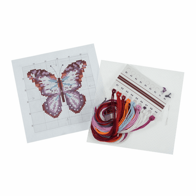Trimits Butterfly Counted Cross Stitch Kit