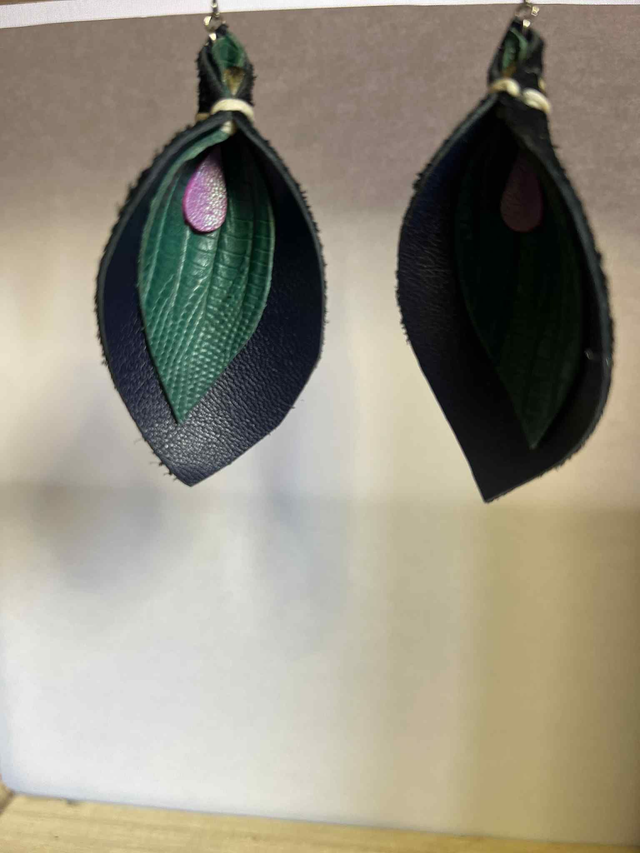 Boucles d'oreilles Spathiphyllum