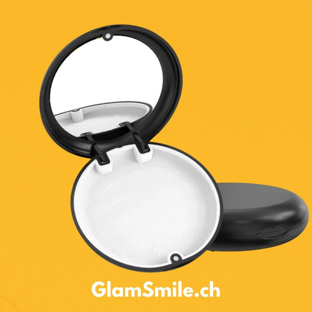 Etui de rangement pour gouttières orthodontiques invisibles avec miroir 