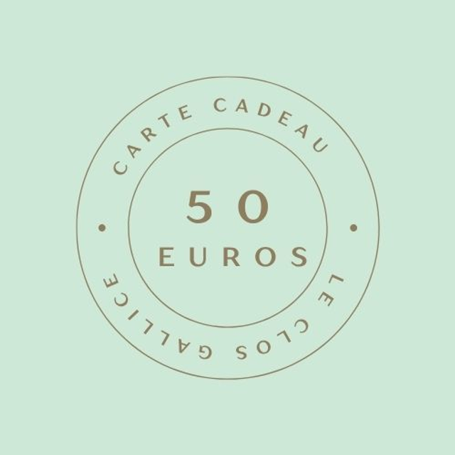 Carte Cadeau n°2 - 50 euros + 5 euros Frais de livraison
