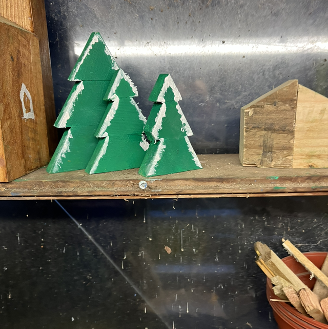 Wooden Christmas trees