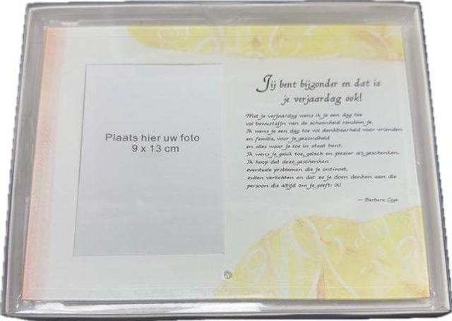 Fotolijstje Jij bent bijzonder en dat is je verjaardag ook!