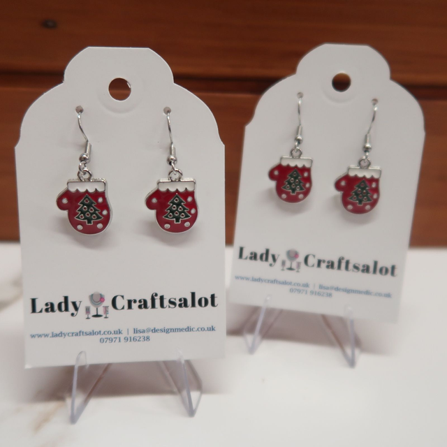 Christmas Mitten Earrings